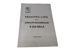Ersatzteilliste: Zuendapp Motorroller R 200 Bella- Ausgabe 1954-    ma0809656