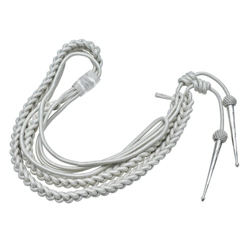 Silber mylar aiguillette - silber,