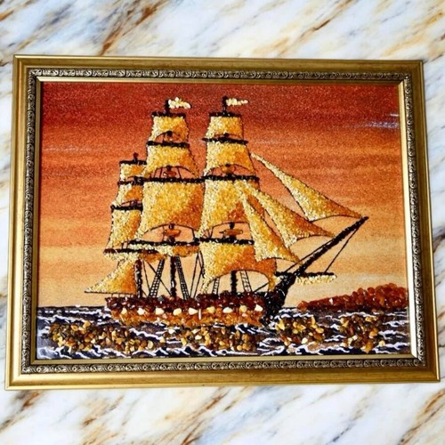 Bernsteinbild schiff - schiff, im
