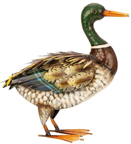 Ente metall stehend 35cm - ente,