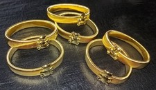 3 Paar ÄRMELHALTER gold Bären Blusenhalter Blusenraffer Ärmelraffer Shirthalter