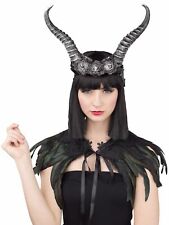 Feder-Kragen Rabe Damen Halloween Karneval Fasching