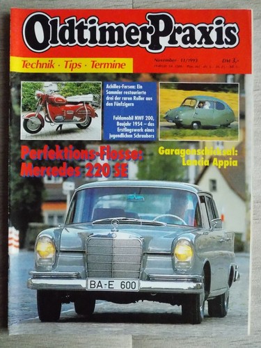 Oldtimer praxis november 1993 - oldtimer,