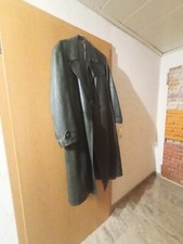 alter Ledermantel aus den 50ern grün für Oldtimer, Krad, Steampunk