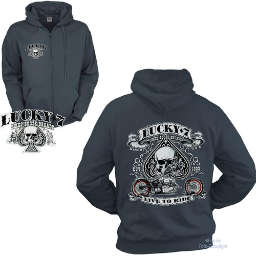 Biker jacke kapuzen hoodie - jacke,