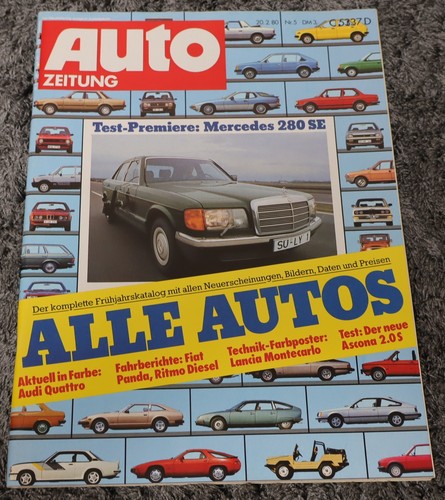 Auto zeitung 1980 mercedes - auto,