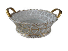 Alter Porzellankorb Durchbruchporzellan Fürstenberg 18 cm klasse Zustand