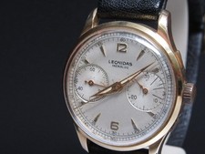 G688  Vintage " LEONIDAS " Chronograph Landeron 187 Armbanduhr ⭐⭐