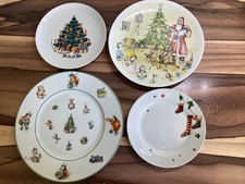 Weihnachtsteller, Konvolut 4 Stück, Arzberg,  Käfer München, div. Hersteller