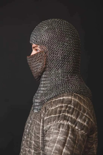 Kettenhemd coif gesicht - kettenhemd,