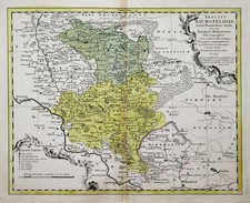 Eichsfeld Original Kupferstich Landkarte Homann Erben 1759