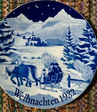 Porzellan Wandteller