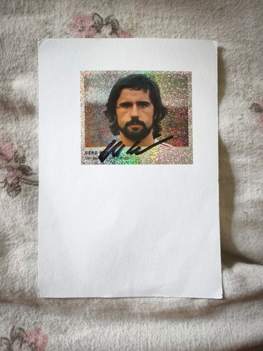 Autogramm gerd müller - autogramm, (2)