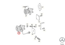 Original MERCEDES-BENZ A0022507615 Zentralausrücker, Kupplung Atego Axor Unimog