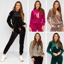 Jogginganzug Trainingsanzug Sweatshirt Hose Motiv Classic Damen Mix BOLF Velours