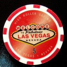 WELCOME to Fabulous LAS VEGAS Nevada / Souvenir Jeton Spielwert 5 (1.11)