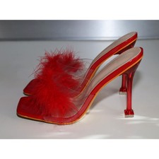 High Heel Marabou Puschel