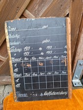 Alte Stalltafel Futtertafel Geburtstafel Kühe