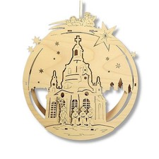 Fensterbild Holz "Dresden