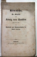Adresse, Seiner Majestät dem