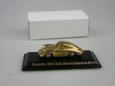 Schuco Piccolo Gold Chrom Porsche 356 Club Deutschland 50 Jahre 1998 Box 132012