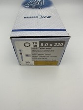 Marken Tellerkopfschrauben Ø8x220 - T40 / 50stk / Stahl