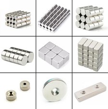 ★TheQ★ 10 mm Höhe Neodym Supermagnet Scheibenmagnete Quadermagnete