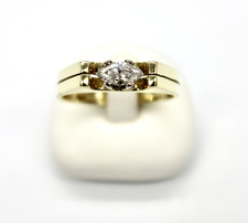 585 Gelbgold Ring Diamant Navette 0,388 ct. H / SI3 Damenring