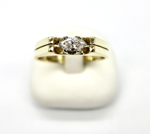 585 gelbgold ring - 585, diamant