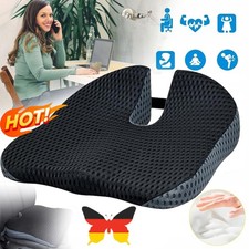 Keilkissen Auto Memory Foam Sitzkissen Schmerzlinderung für Auto Bürostuhl NEU