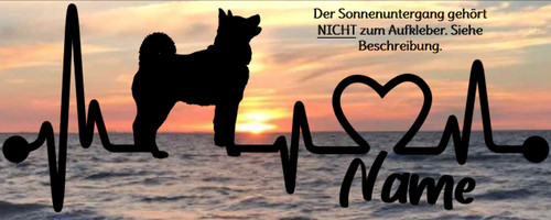 Aufkleber hund husky - aufkleber,