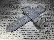 24Mm Python Haut Leder Armband Marineblau Mit Deployment Schnalle Für Panerai R