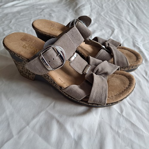 Rieker sandalen echt leder - rieker,