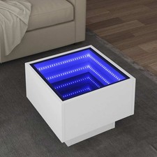   side table with LED 40x wood