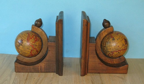 Buchstützen globus drehbar - 2,