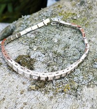 Klassisches Brillant Armband 585er Weißgold ca 0,85ct 15 Brillanten