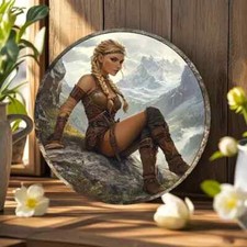 Wikinger Kriegerin Frau Holz