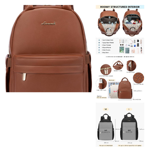 Kleiner rucksack damen braun - kleiner,