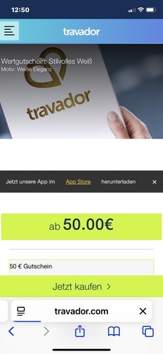 Travador gutschein 500 - gutschein, euro