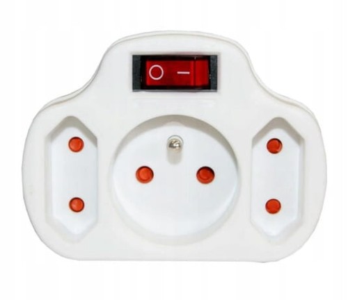 Fach steckdosenverteiler - 2-fach,