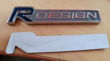 R DESIGN Badge Emblem Blau Silber Volvo XC60 V70 S60 V40 V60 C30 V50