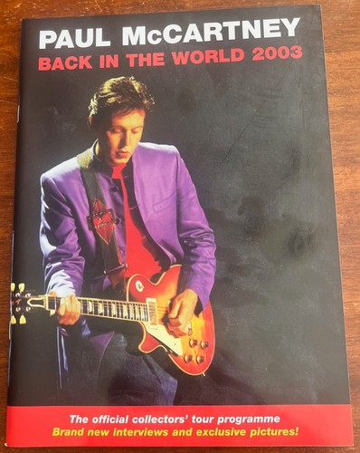 Paul mccartney back the - mccartney:, in