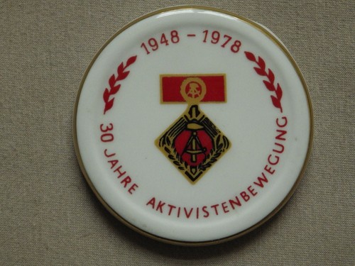 Alte ddr porzellan medaille - alte,