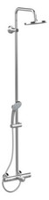 IDEALRAIN Duschsystem Ceratherm 60 AP-Wannenthermostat mit Kopfbrause d=200m 