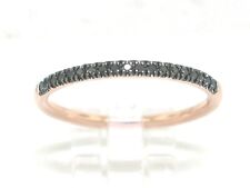 Brillant Memory Ring 585 Rotgold 14Kt Gold 19 schwarze Brillanten total 0,10ct 