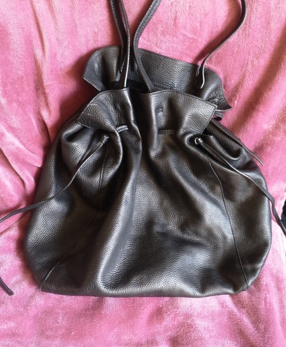 Beuteltasche leder groß - leder, von
