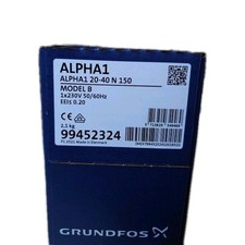 GRUNDFOS Hocheffizienz Umwälzpumpe ALPHA1 20-40 N 150mm, G 1 1/4, Edelstahl