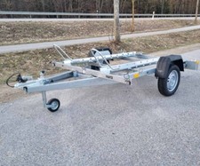 Anhänger Kippdeichsel Motorradanhänger Transporter 750kg für zwei Motorräder