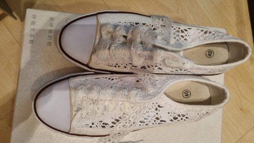 Damen sneaker weiß spitze - sneaker,