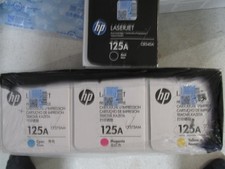 Komplettset HP 125A Original Toner HP Color Laserjet Schwarz magenta cyan yellow